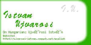 istvan ujvarosi business card